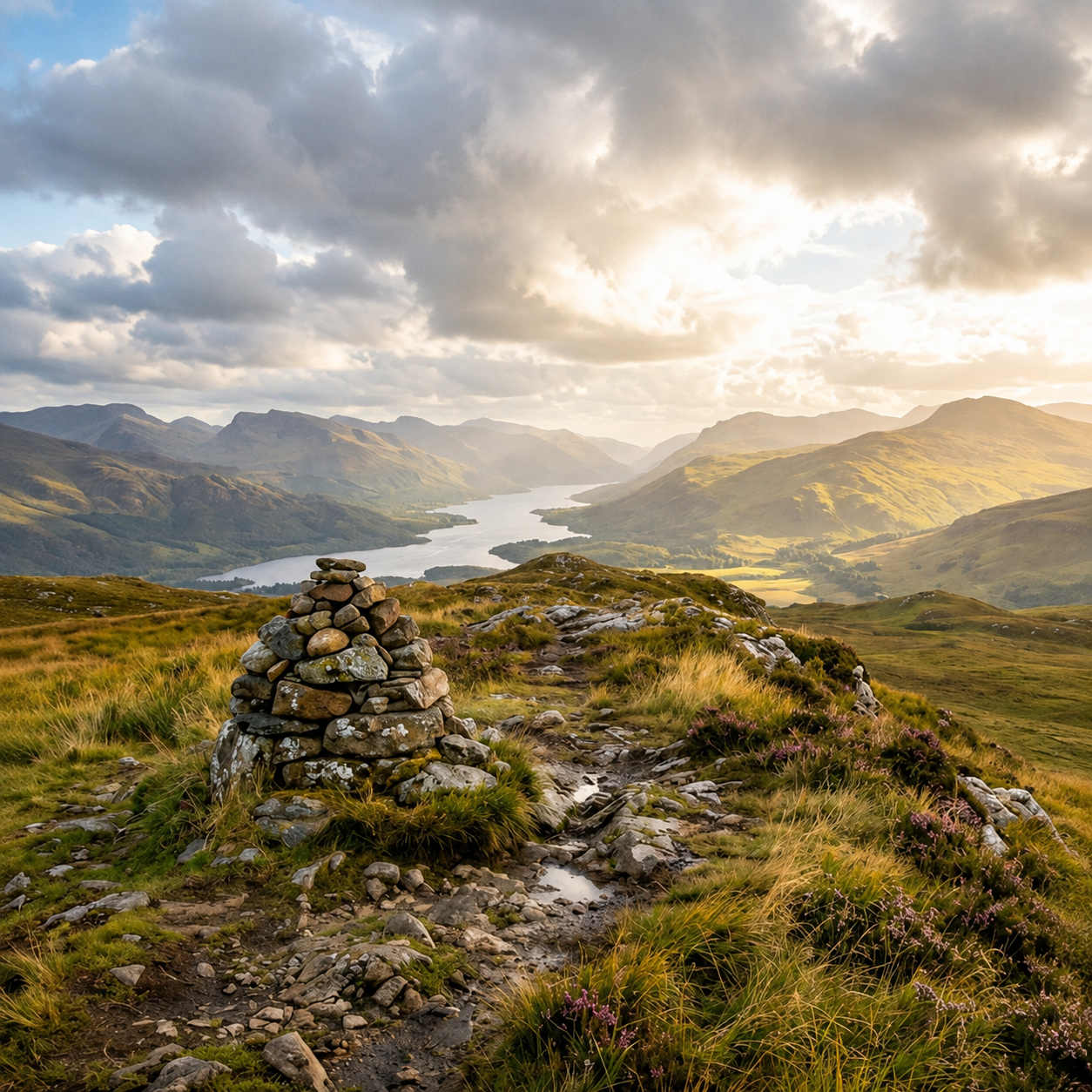 landscape scene for cairn light body butter