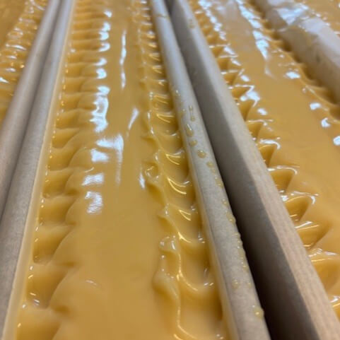 Close-up of the textured top of Westcoast Wildflower handmade soap