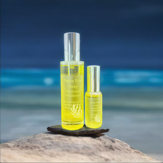Lightweight body oil with rose geranium and lemongrass essential oils